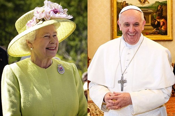 エリザベス英女王がバチカン訪問　非公式で約２０分会談