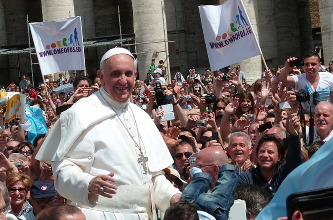 ローマ教皇フランシスコ、来年９月に初の訪米へ　「世界家族会議」に参加