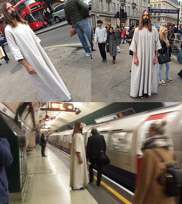 “ハリウッドのイエス”　ロンドンに出没？