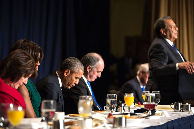オバマ米大統領、国家朝餐祈祷会に出席　宗教を悪用する勢力に抵抗する３つの原則語る