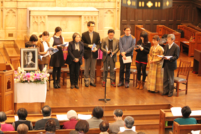 尹東柱の詩を通して考える平和の意味　立教大で没後７０年の集い