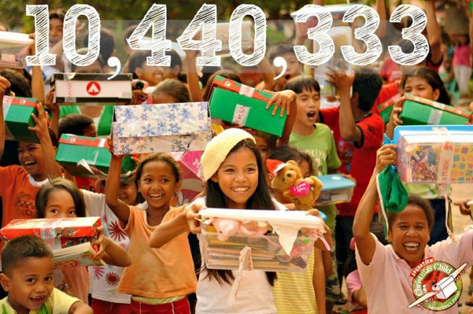 希望詰まった靴箱を子どもたちへ　オペレーション・クリスマス・チャイルド、昨年度は世界で１０４４万箱