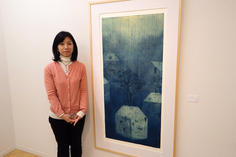 銅版画家・高橋文子さん個展「憐みの器」　銀座で開催中