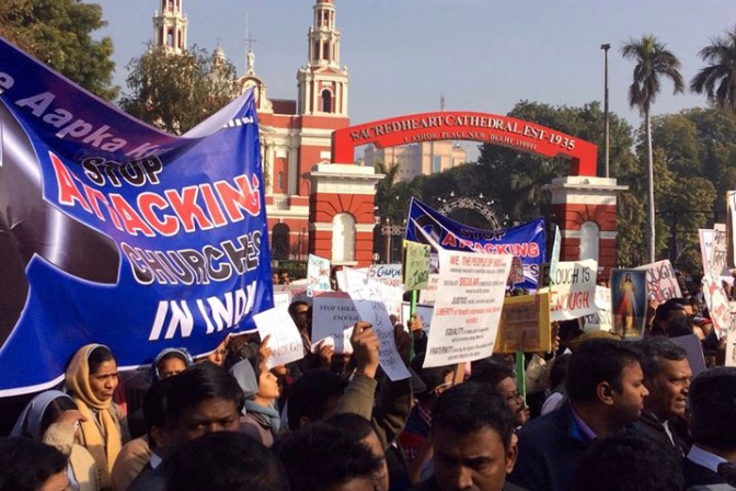 ＣＣＡやインドの教会、修道女らクリスチャンに対する残虐行為に抗議
