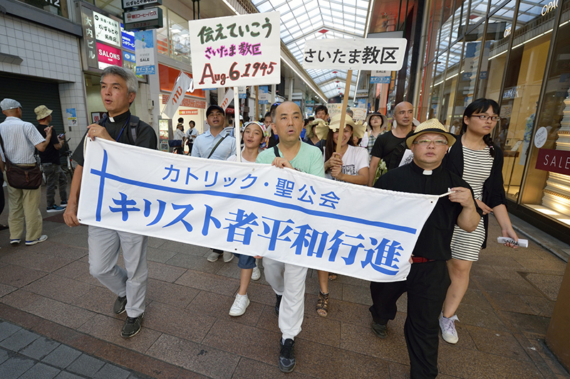 ＷＣＣ巡礼団やカトリック、広島・長崎７０年で核廃絶訴え　海外のキリスト教メディアも報道