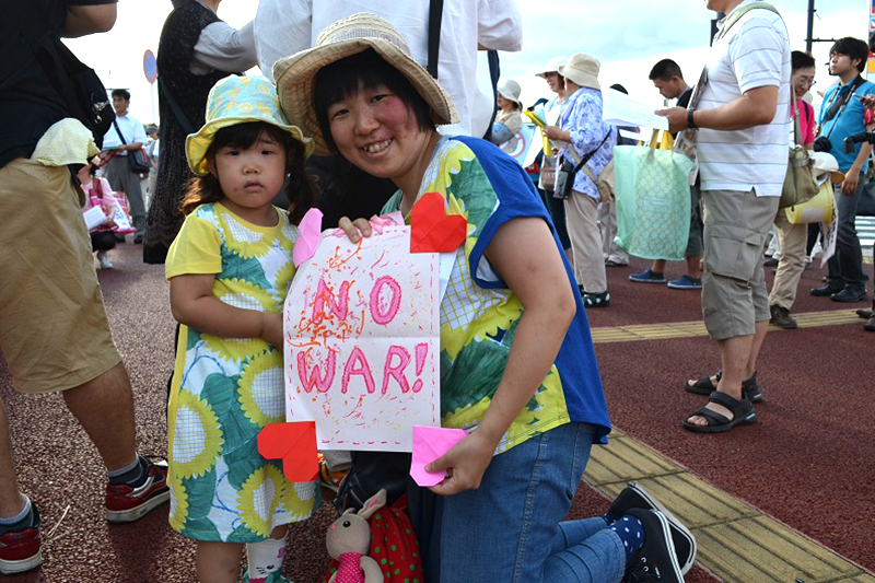 ママたち、千葉でも安保法案反対の訴え　「うちの子もよその子も戦争に行かせない」