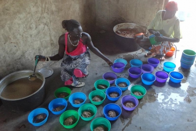 日本国際飢餓対策機構、Ｔポイント募金開始　南スーダンの学校給食支援に