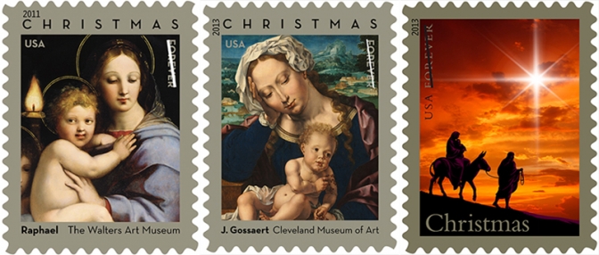 米郵政公社、今年のクリスマスシーズンは宗教関連の切手新たに発行せず