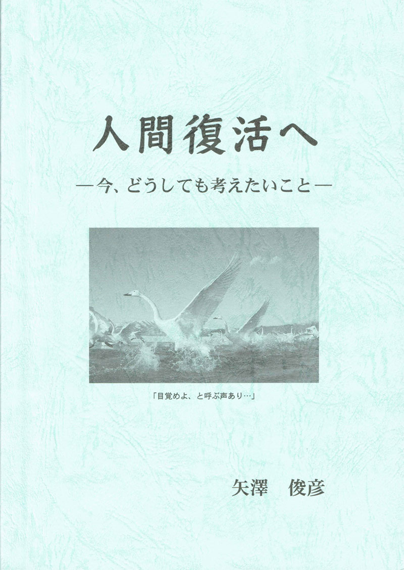 矢澤俊彦著『人間復活へ―今、どうしても考えたいこと―』　借り物でない、定点観測への応答　宮村武夫