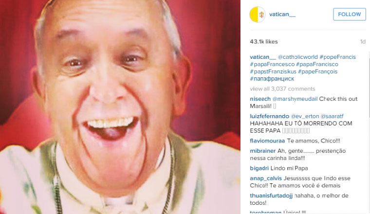 教皇フランシスコの「初の自撮り」は偽物　多くの人がだまされる