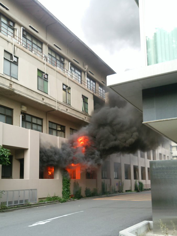 京大病院・旧産婦人科病舎の実験室で火事、爆発音も　放射線も検出