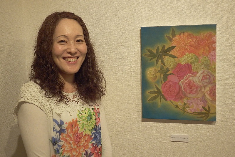 キリストの花嫁を描く　服部州恵さん個展「sononism～祈りに咲く花～」、東京・銀座で１７日まで