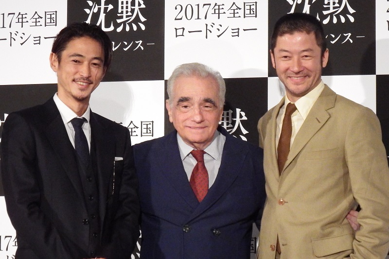 映画「沈黙」日本公開日決定　スコセッシ監督、出演した窪塚洋介・浅野忠信と来日記者会見