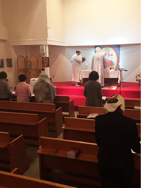 コプト正教会が大阪西成で炊き出しボランティア（３）京都のコプト教会で交流会２：共に祈る礼拝