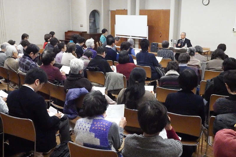 「寅さんは愛に根ざして真理を語る」　横浜ＹＷＣＡで関田寛雄牧師が講演