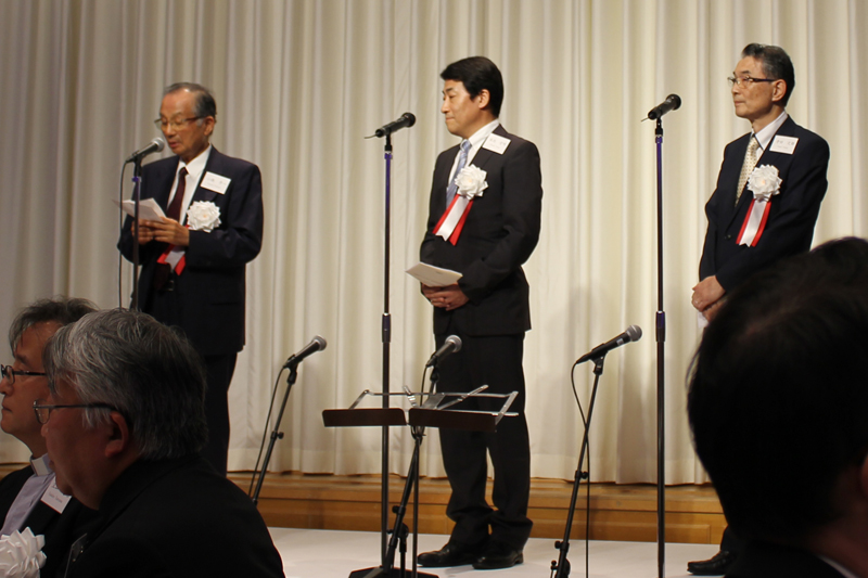 日本聖書協会　エキュメニカル晩餐会開催　江口再起氏「贈与の神学者ルター」について語る