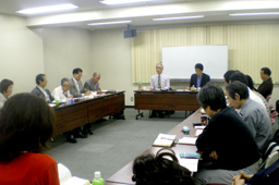 報告会の様子=12日、東京都千代田区のお茶の水クリスチャンセンターで 報告会の様子=12日、東京都千代田区のお茶の水クリスチャンセンターで