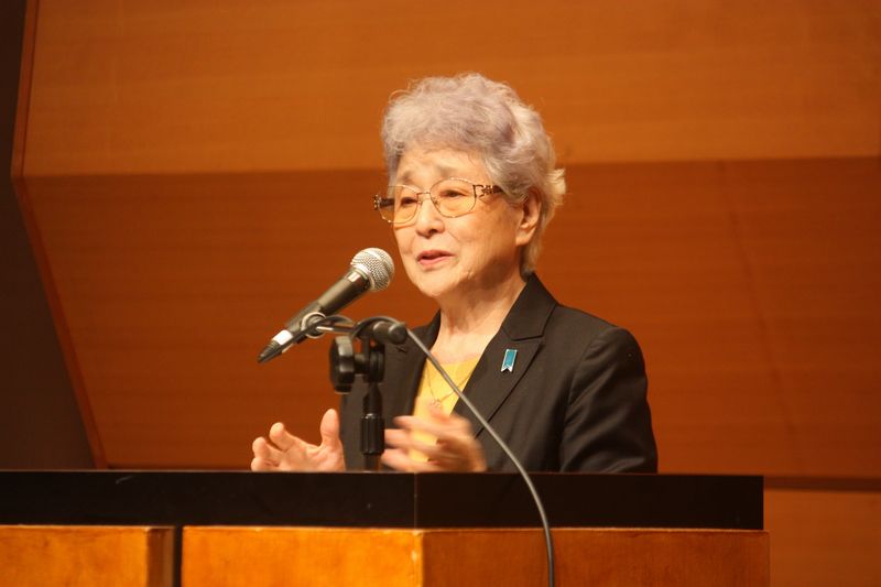 横田早紀江さんを囲む拡大祈祷会　夫の滋さんの受洗とトランプ米大統領との面会について報告