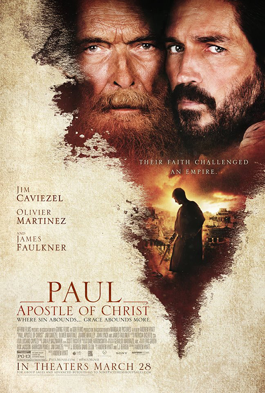 映画「パウロ 愛と赦しの物語」１１月日本公開決定 「パッション」のジム・カヴィーゼルが主演 : 文化 : クリスチャントゥデイ
