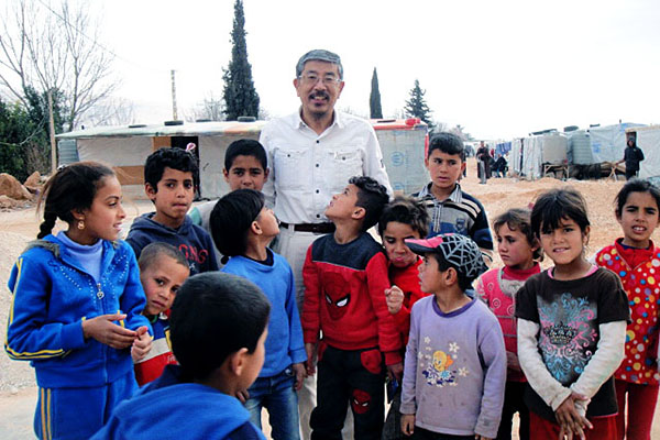 「シリアを見捨てないで」　孤児院建設目指し、神戸国際支縁機構理事長が２回目の訪問