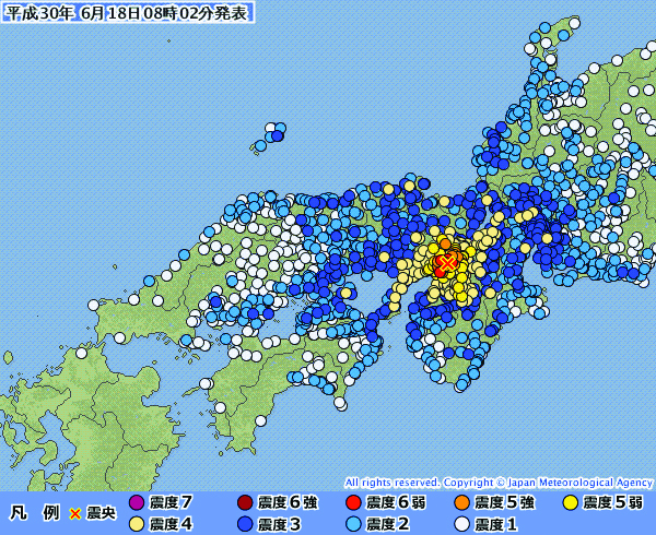 大阪で震度６弱の地震、教会事務所でエレベーター停止　国際飢餓「余震への心備えを」