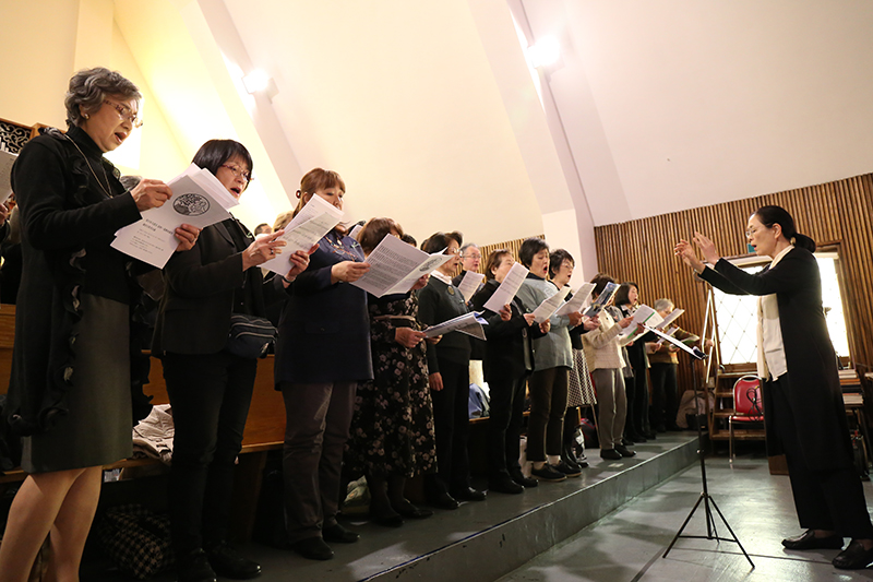 東日本大震災から８年、教会で３宗教合同の「追悼・復興祈願祭」　宗教者１１０人以上が祈り