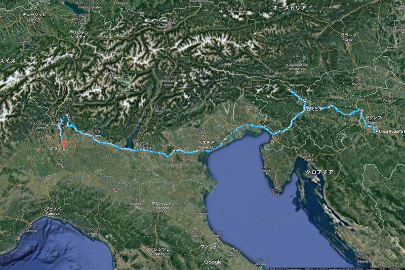 世界自転車旅行記（２５）ザグレブ～スロベニア～ミラノの旅　木下滋雄