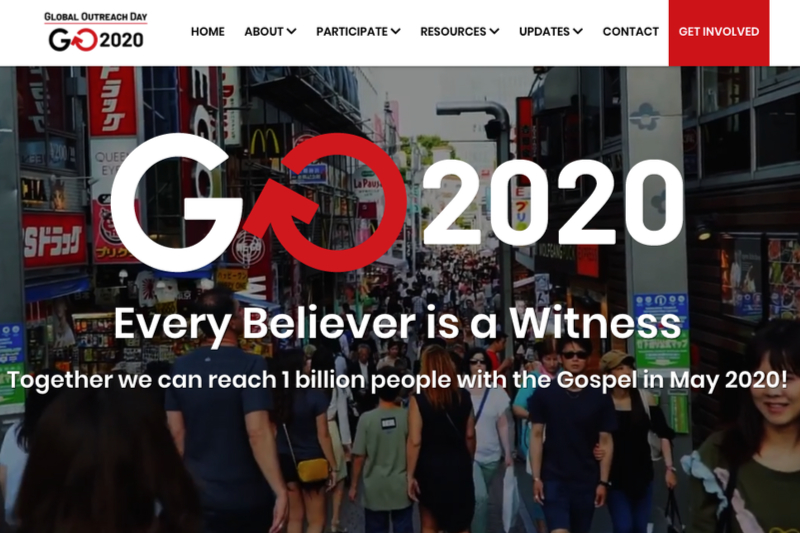 ５月、１０億人に福音を伝えよう　「ＧＯ２０２０」キャンペーン始まる