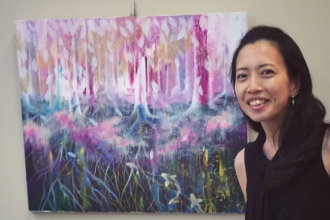 クリスチャン画家の山田桂子さんが姫路市美術展に入選　日米でアートミニストリー展開