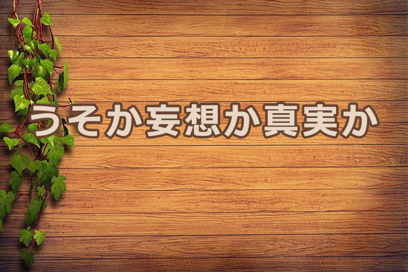 うそか妄想か真実か　安食弘幸