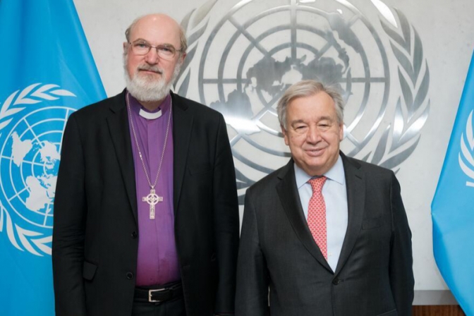 世界福音同盟のシルマッハー総主事、国連のグテーレス事務総長と会談