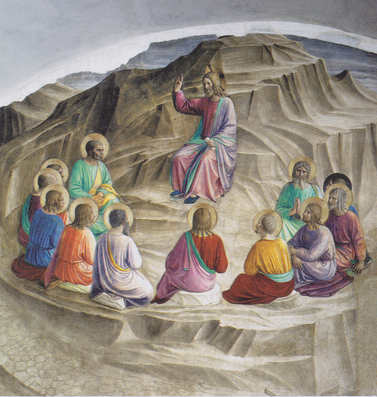フラ・アンジェリコ「山上の説教」（イタリア・サンマルコ美術館所蔵）