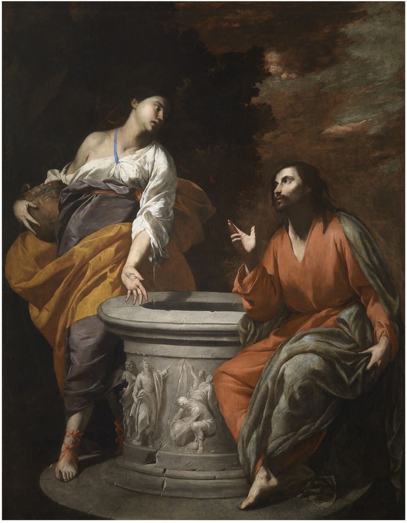 アントニオ・デ・ベリス「キリストとサマリア人の女性」（イタリア・デビート財団所蔵）