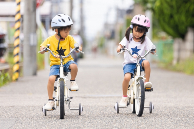 子ども/children/kids/自転車/補助輪