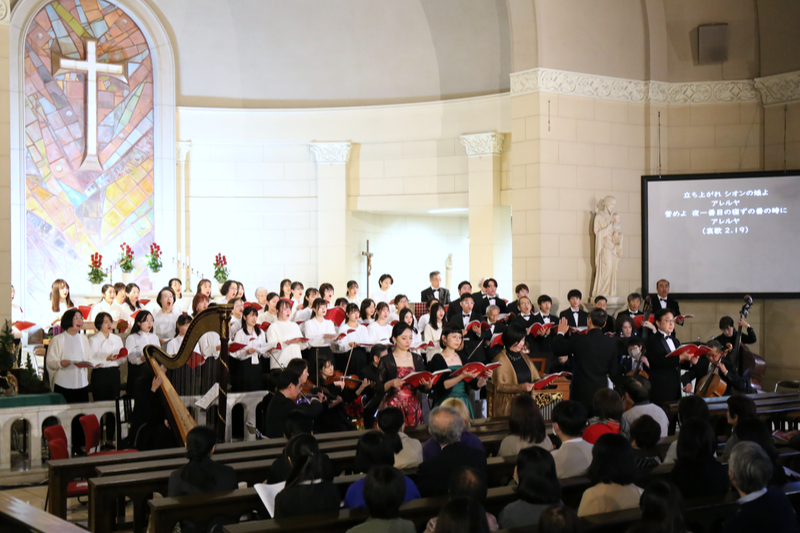 聖堂に響く「クリスマス・オラトリオ」　聖心女子大学、創立７５周年記念し特別演奏会