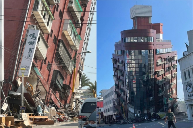 台湾地震、花蓮唯一のキリスト教書店「マナ書房」入居するビルが倒壊