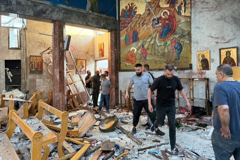 シリア首都で教会狙った自爆テロ、25人死亡 現地のキリスト教徒ら、さらなる暴力懸念 シリア首都で教会狙った自爆テロ、25人死亡 現地のキリスト教徒ら、さらなる暴力懸念