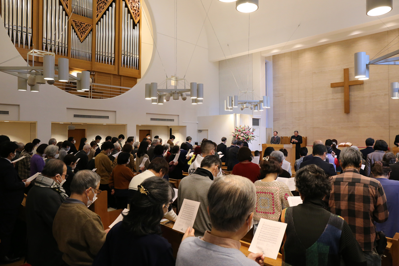 日本聖書協会が恒例のクリスマス礼拝、聖書普及事業１５０年を感謝しコンサートも