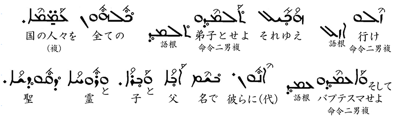シリア語の世界(38)マル・マリの働き(1)出て行って、弟子とせよ 川口一彦 シリア語の世界(38)マル・マリの働き(1)出て行って、弟子とせよ 川口一彦