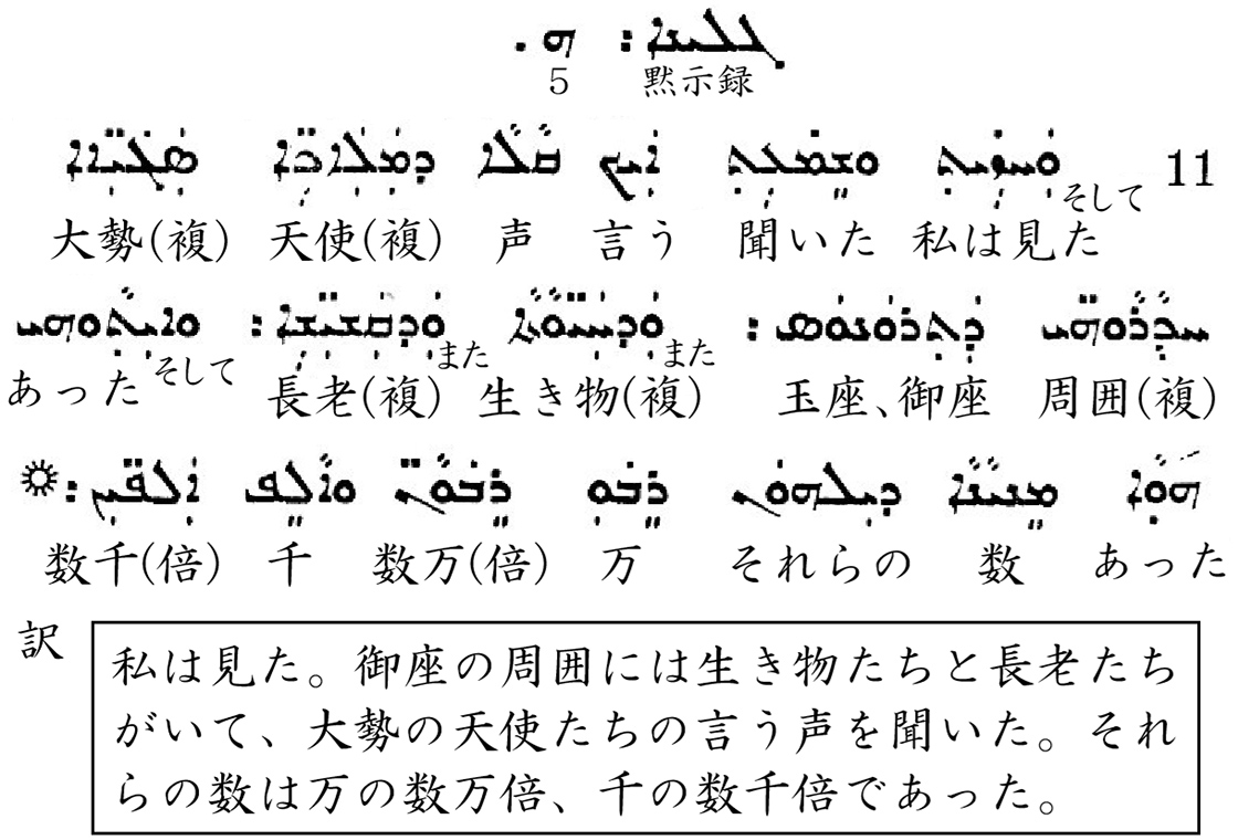 シリア語の世界（４９）東方教会の教理問答書④第一位格の父なる神と天使について　川口一彦