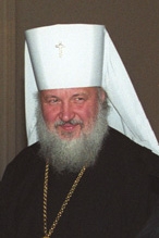 ロシア正教会の第１６代総主教に選出されたスモレンスク及びカリーニングラード府主教のキリル氏。