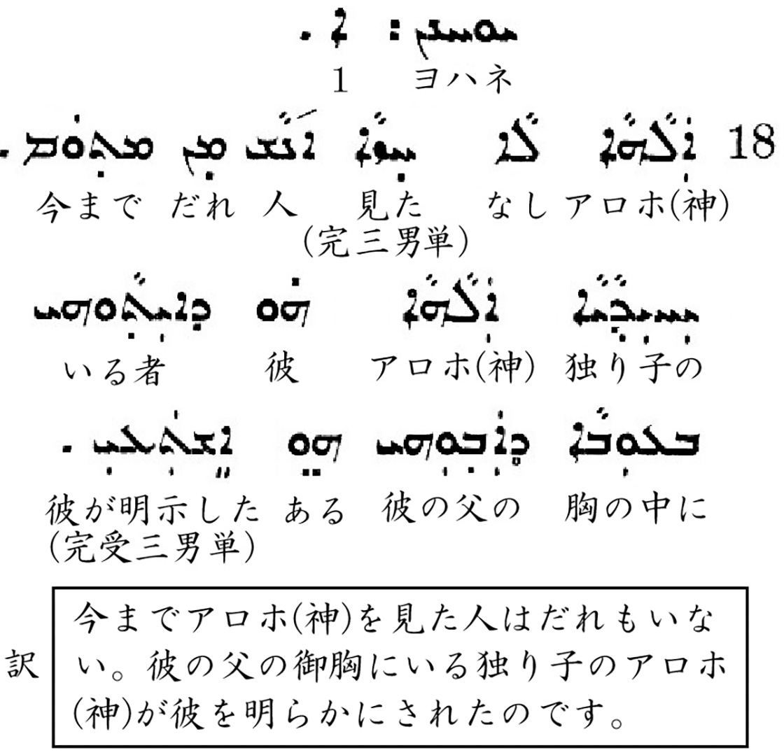 シリア語の世界（５１）東方教会の教理問答書⑥三位一体神の第二位格の御子①　川口一彦
