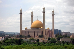 首都アブジャにある国立モスク