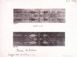 １８９８年、セコンド・ピア氏によって初めて写真撮影された「トリノ聖骸布」