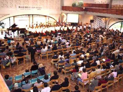 大会当日、会場にはおよそ６８０人が来場した＝１６日、淀橋教会で