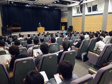 会場の様子　２３日、在日本韓国ＹＭＣＡで（写真：韓国ＣＴ）