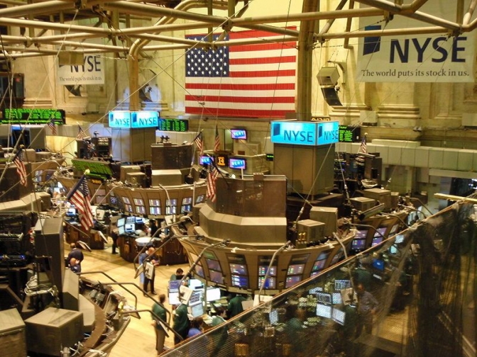 ニューヨーク証券取引所の様子