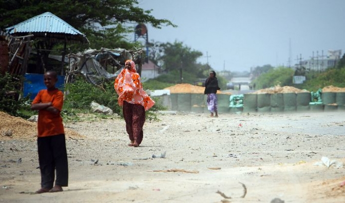  ソマリア首都モガディシオの様子。２０１１年８月１８日（写真提供：国際連合）