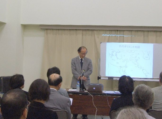 第１８回聖書考古学セミナーの様子。２０１１年１０月３日、お茶の水センター（東京都千代田区）で。