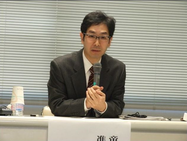 帝京大学准教授の濱田陽氏、２０１１年１１月２５日、労働金庫会館（東京都千代田区）で。